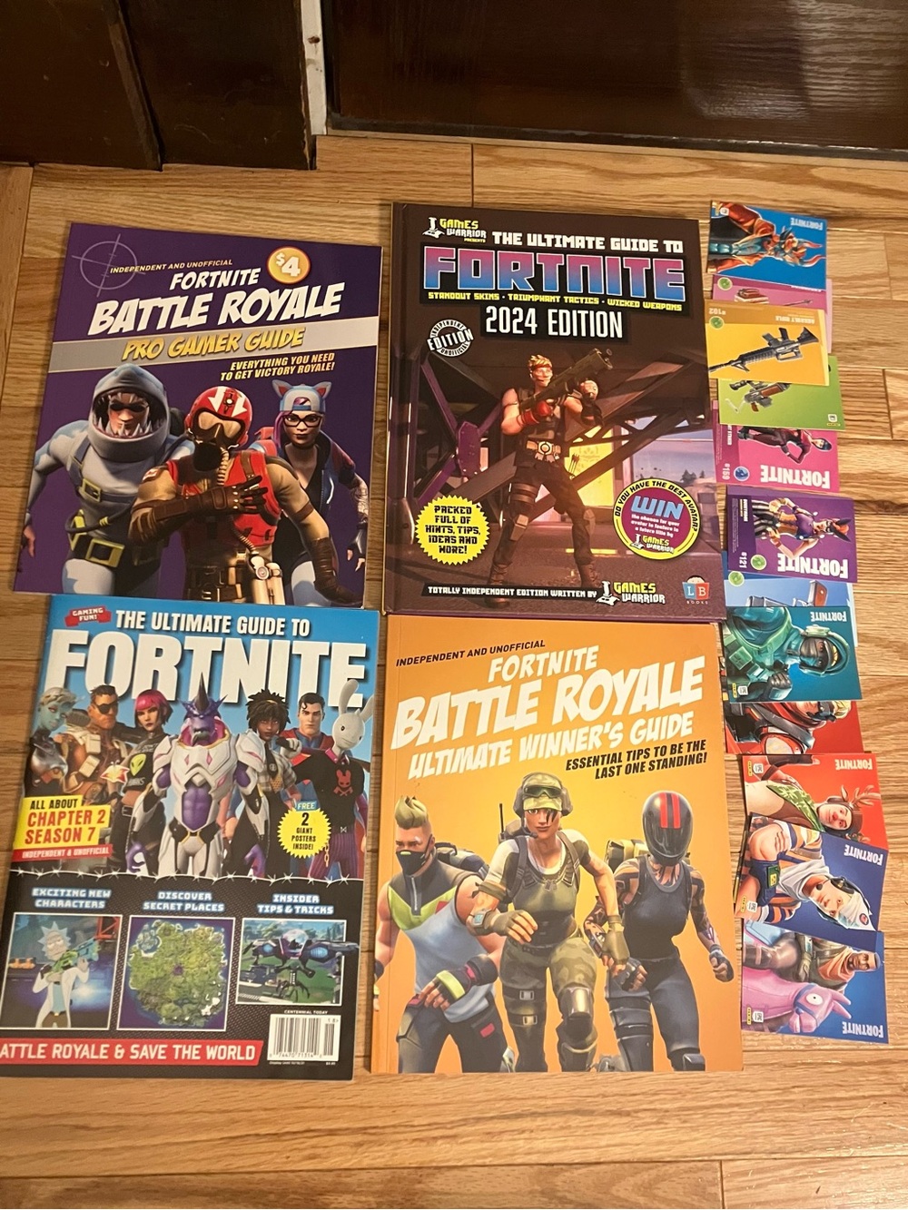 Fortnite books and trading cards